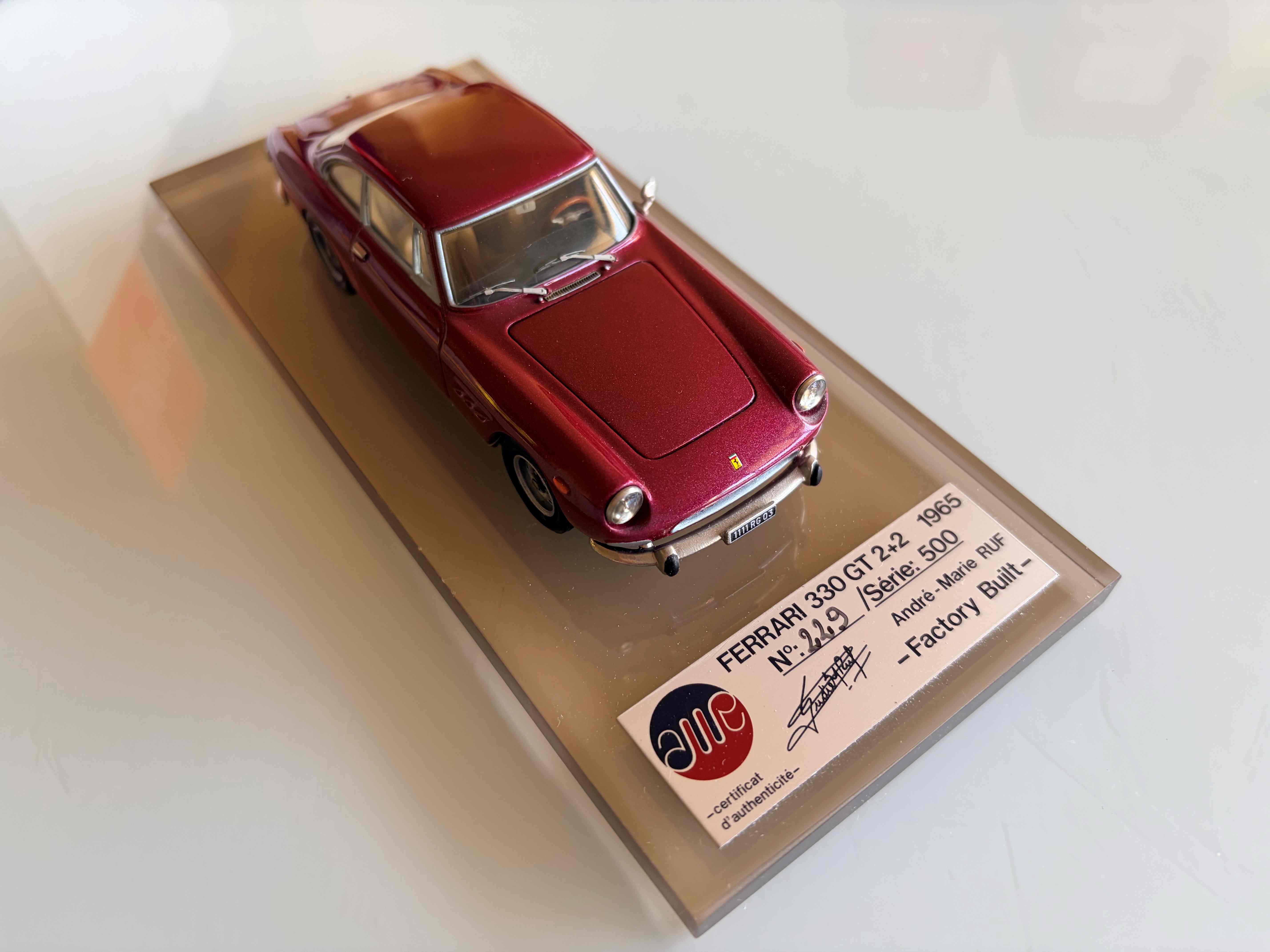 AM Ruf : Ferrari 330 GT 2+2 rubino